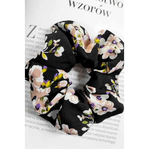 Gumička do vlasov - čierna