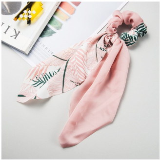 Gumička do vlasov Tropical ružová, dlhá