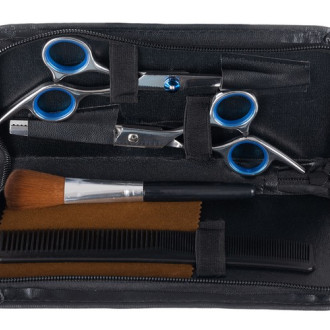 Kadernícke nožnice 2 ks + príslušenstvo