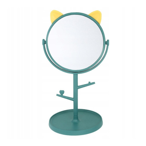 Kosmetické zrcadlo Kitty - zelené