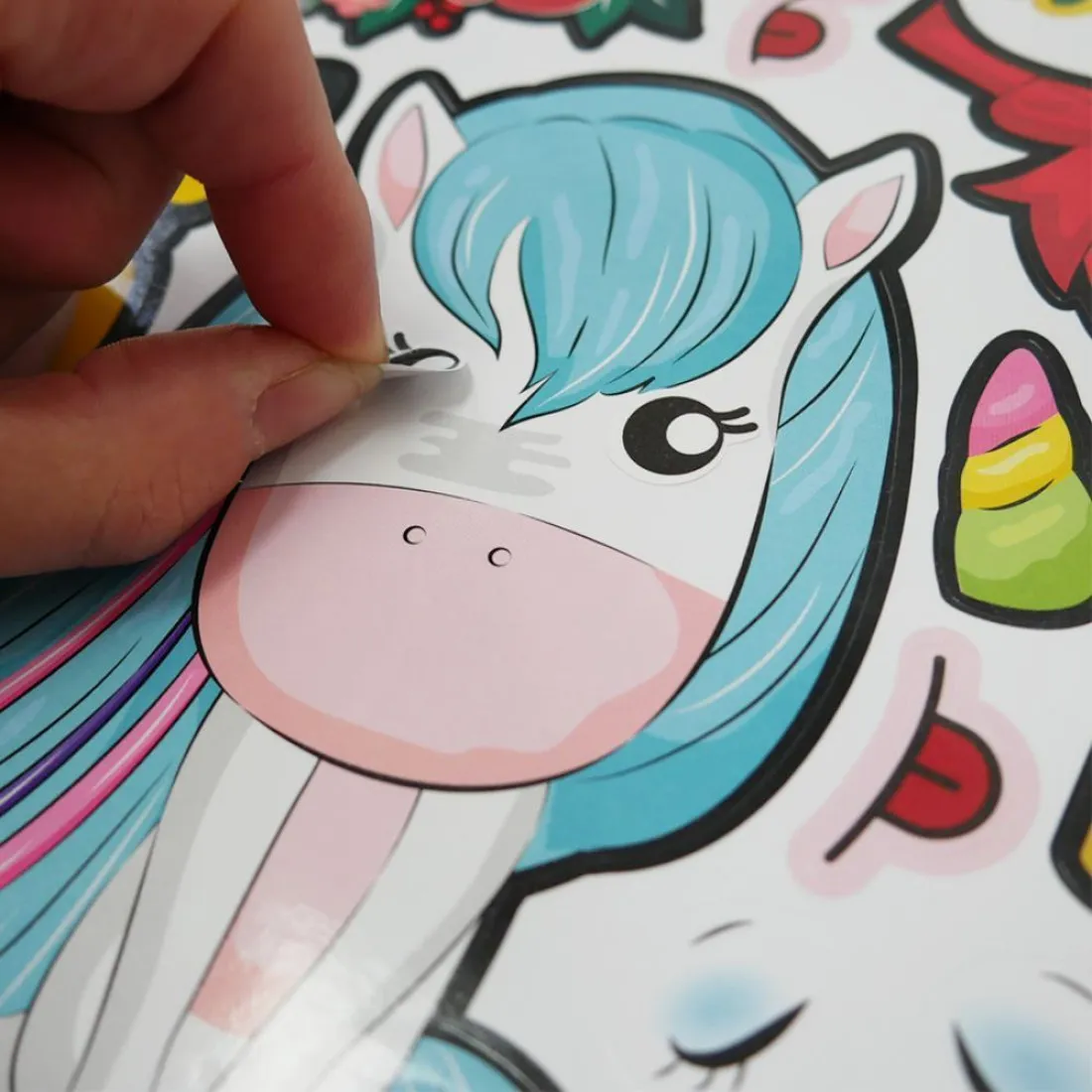 Kreatívne samolepky - jednorožce