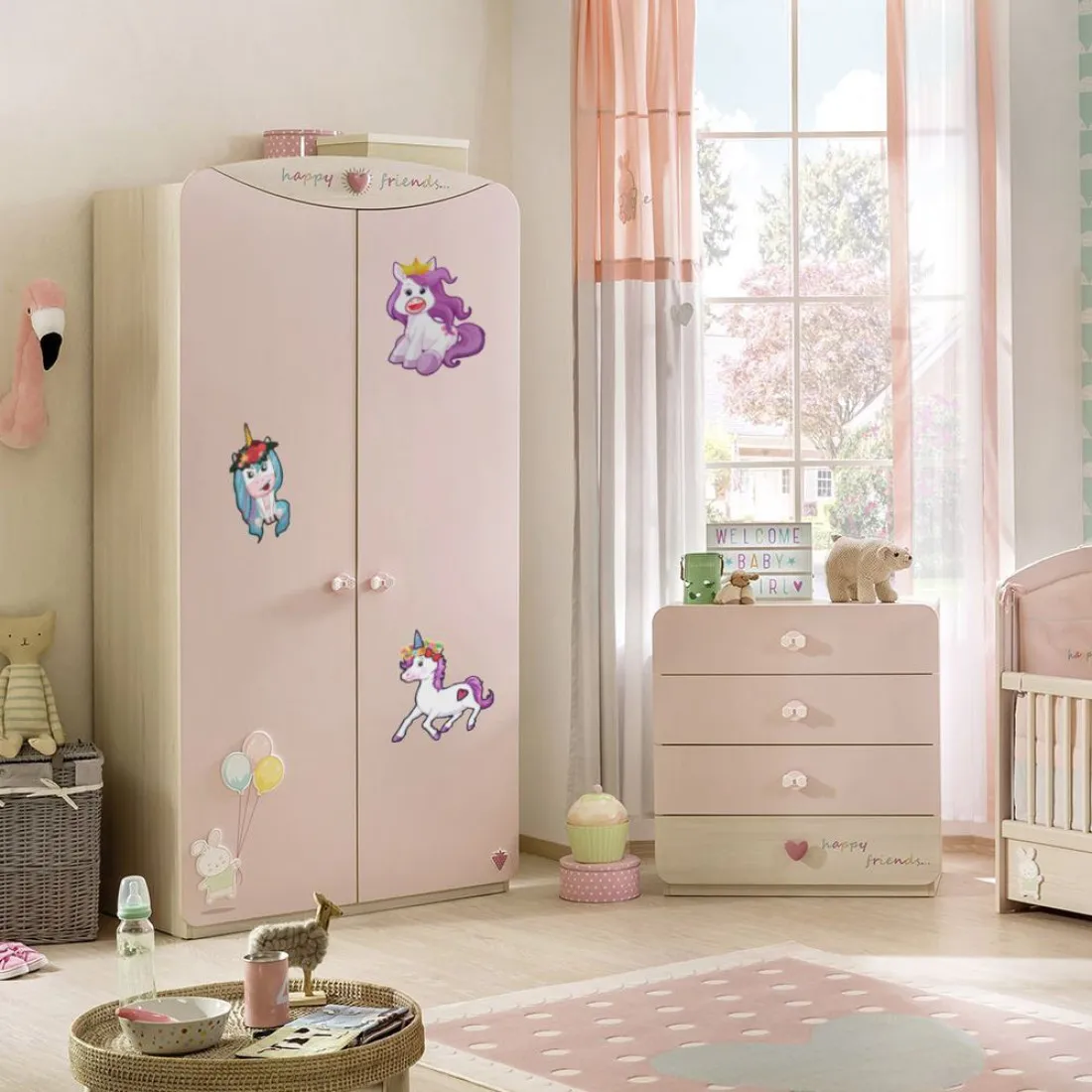 Kreatívne samolepky - jednorožce