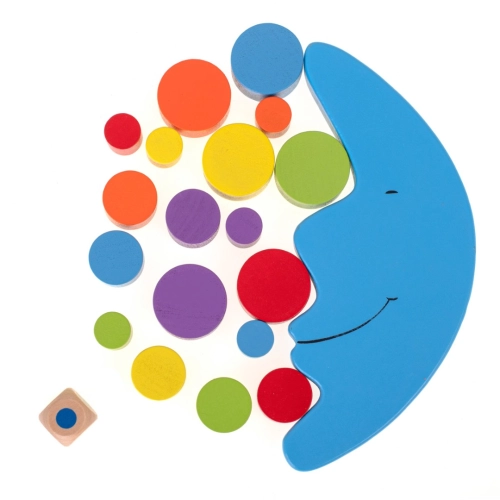 Dřevěná balanční hračka Měsíc