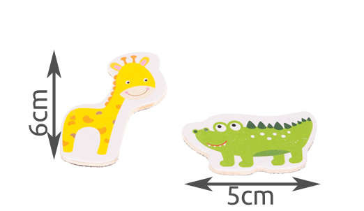 Magnetky na chladničku zvieratka 12 ks