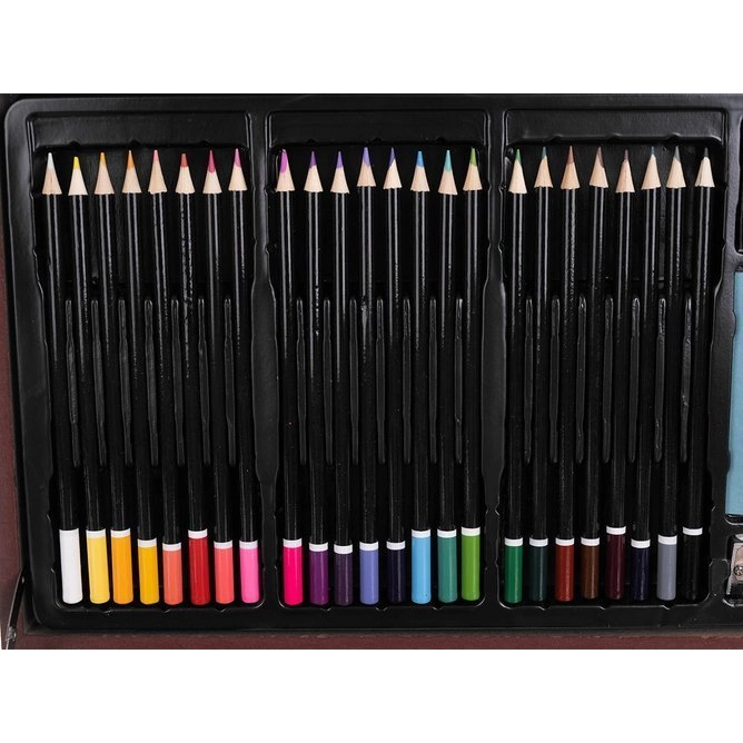 Maliarska sada v drevenom kufríku - 142 ks