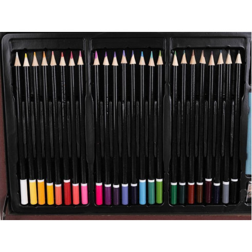 Maliarska sada v drevenom kufríku - 142 ks