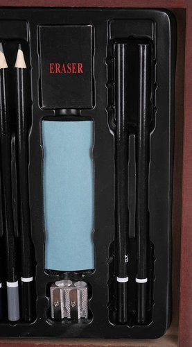 Maliarska sada v drevenom kufríku - 142 ks