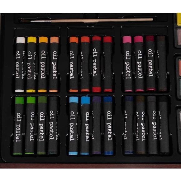 Maliarska sada v drevenom kufríku - 142 ks