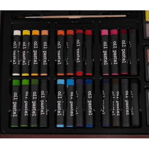 Maliarska sada v drevenom kufríku - 142 ks