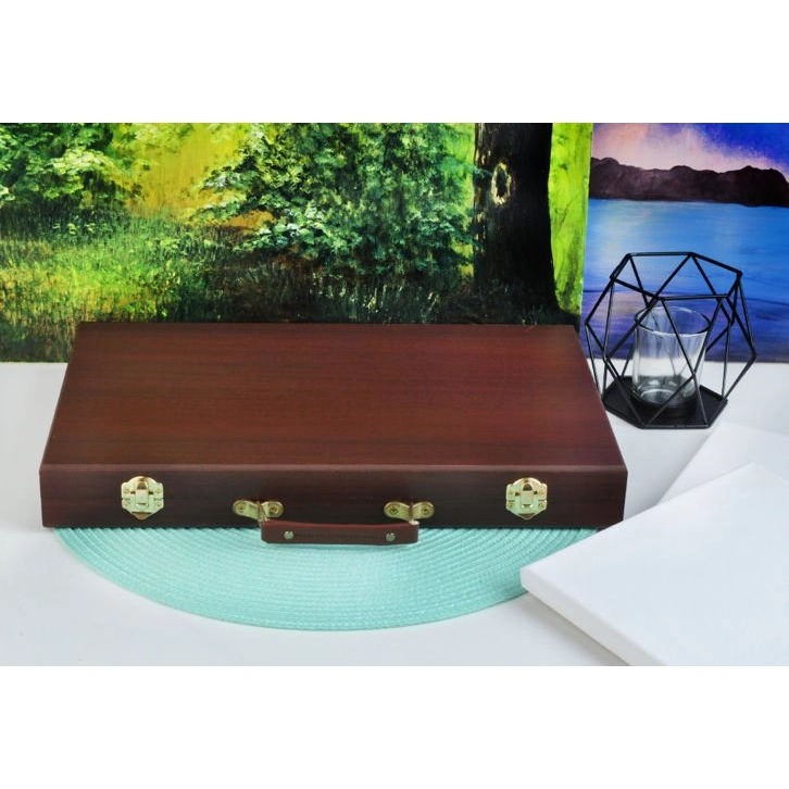 Maliarska sada v drevenom kufríku - 81 ks