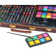 Maliarska sada v drevenom kufríku - 81 ks