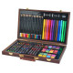 Maliarska sada v drevenom kufríku - 81 ks