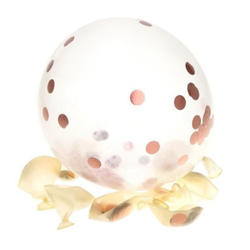 Narodeninové balóny - Happy Birthday, ružové zlato