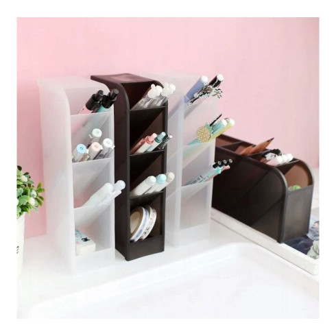 Plastový stolový organizér - čierny