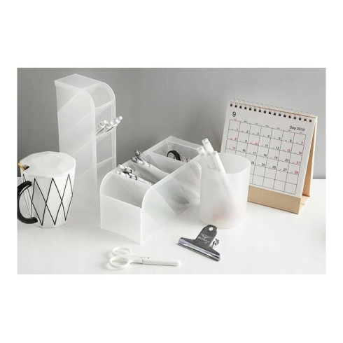 Plastový stolový organizér - číry