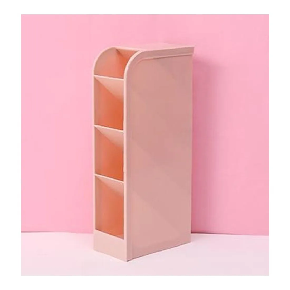 Plastový stolní organizér - růžový