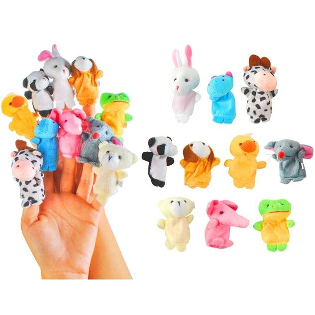 Sada 10 maňušiek - veselá zvieratka