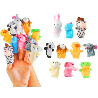 Sada 10 maňušiek - veselá zvieratka