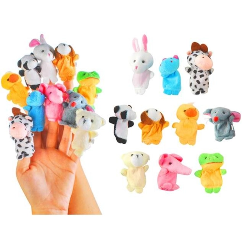 Sada 10 maňásků - veselá zvířátka