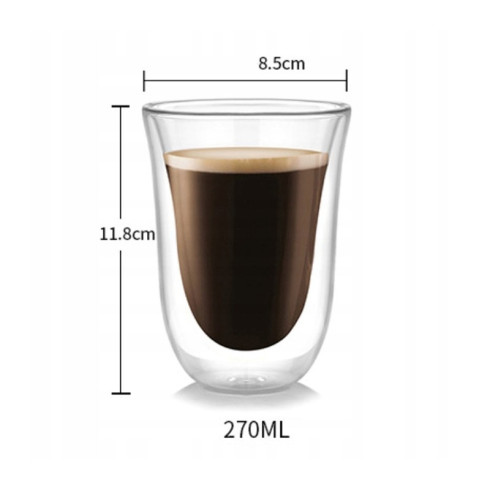 Termo sklenice na Cafe Latté 270ml, 6 ks