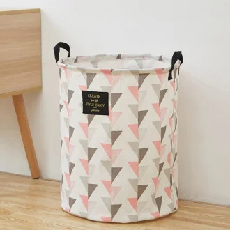 Úložný koš na prádlo - Enjoy Style růžový