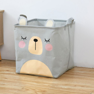 Úložný kôš na hračky, 33 cm - šedý