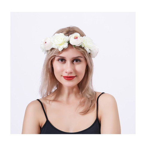 Venček do vlasov - kvety biele