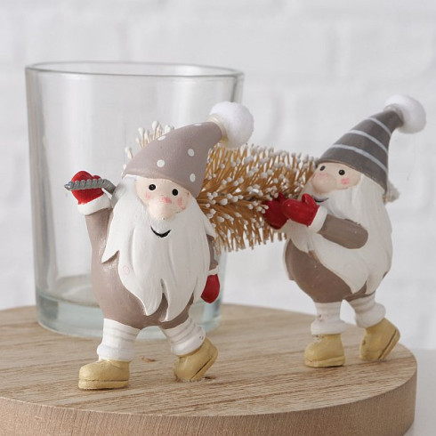 Vianočný svietnik na stôl so škriatkami 