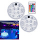 Vodotesné LED RGB osvetlenie s diaľkovým ovládačom 2 ks