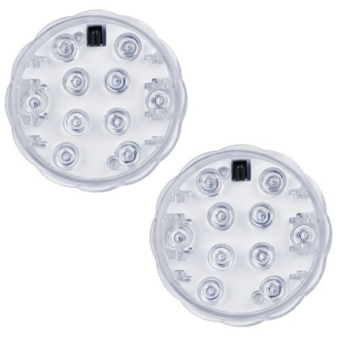 Vodotesné LED RGB osvetlenie s diaľkovým ovládačom 2 ks