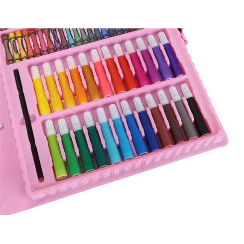 Výtvarná sada pre deti na maľovanie - 168ks ružová