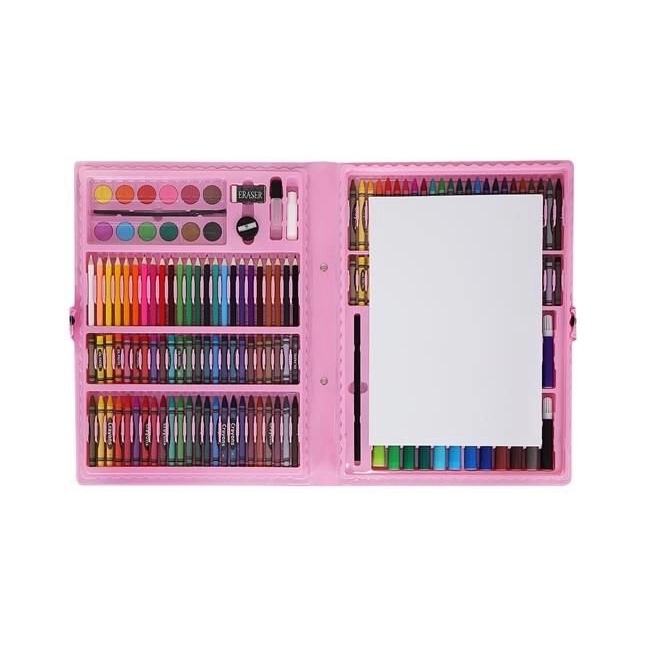 Výtvarná sada pre deti na maľovanie - 168ks ružová