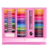 Výtvarná kreatívna sada pre deti na maľovanie 208 ks - ružová
