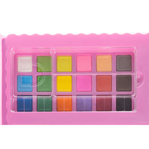 Výtvarná kreatívna sada pre deti na maľovanie 208 ks - ružová