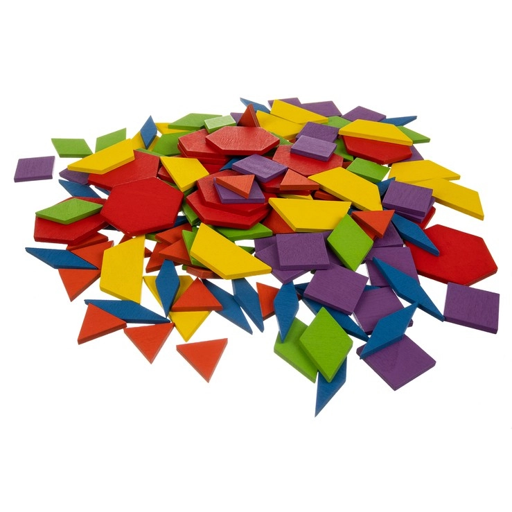 Vzdelávacie puzzle - drevená mozaika 155 dielov