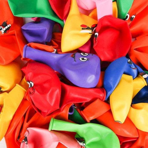 Balónky s obličejem - 10 ks