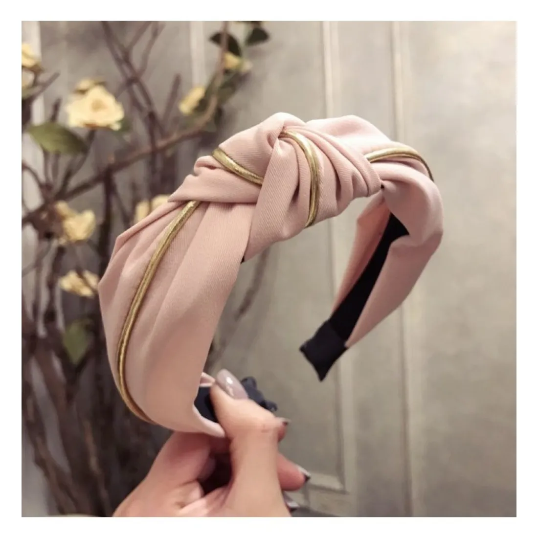 Čelenka - ružová so zlatým pásikom