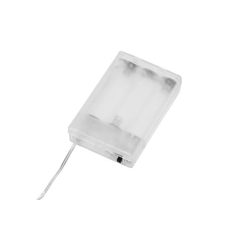 Dekoratívne LED osvetlenie 100 LED, 10 m - teplá biela, na baterky