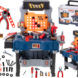 Dětská dílna pro děti s 65 nástroji v kufříku