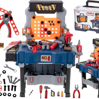 Dětská dílna pro děti s 65 nástroji v kufříku