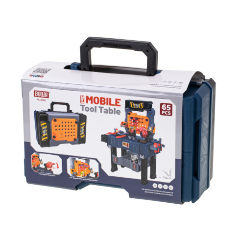 Dětská dílna pro děti s 65 nástroji v kufříku