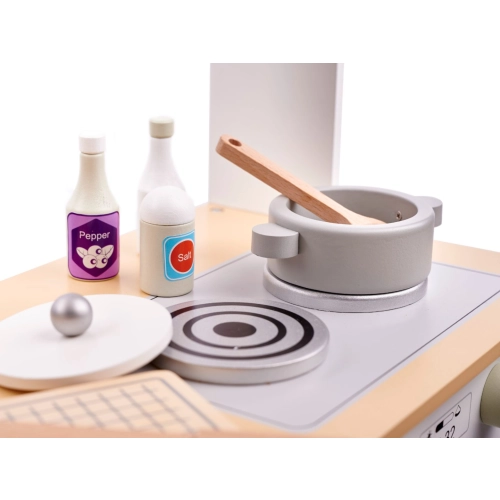 Dětská dřevěná kuchyňka CLASSIC s příslušenstvím 82 cm