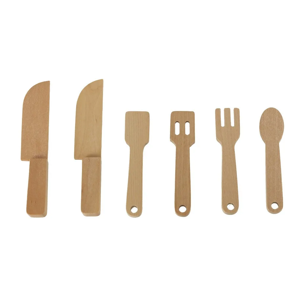 Dětská dřevěná kuchyňka LULILO retro s doplňky 73 cm