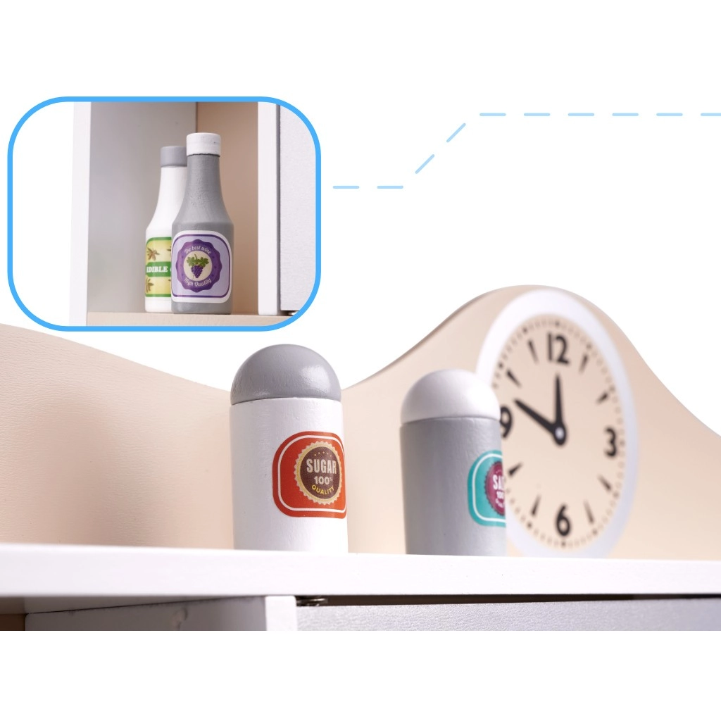 Detská drevená kuchynka LULILO s príslušenstvom 85 cm