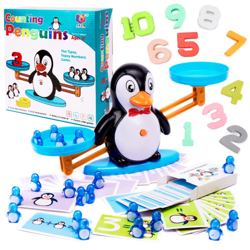 Dětská vzdělávací stupnice s čísly - Penguin