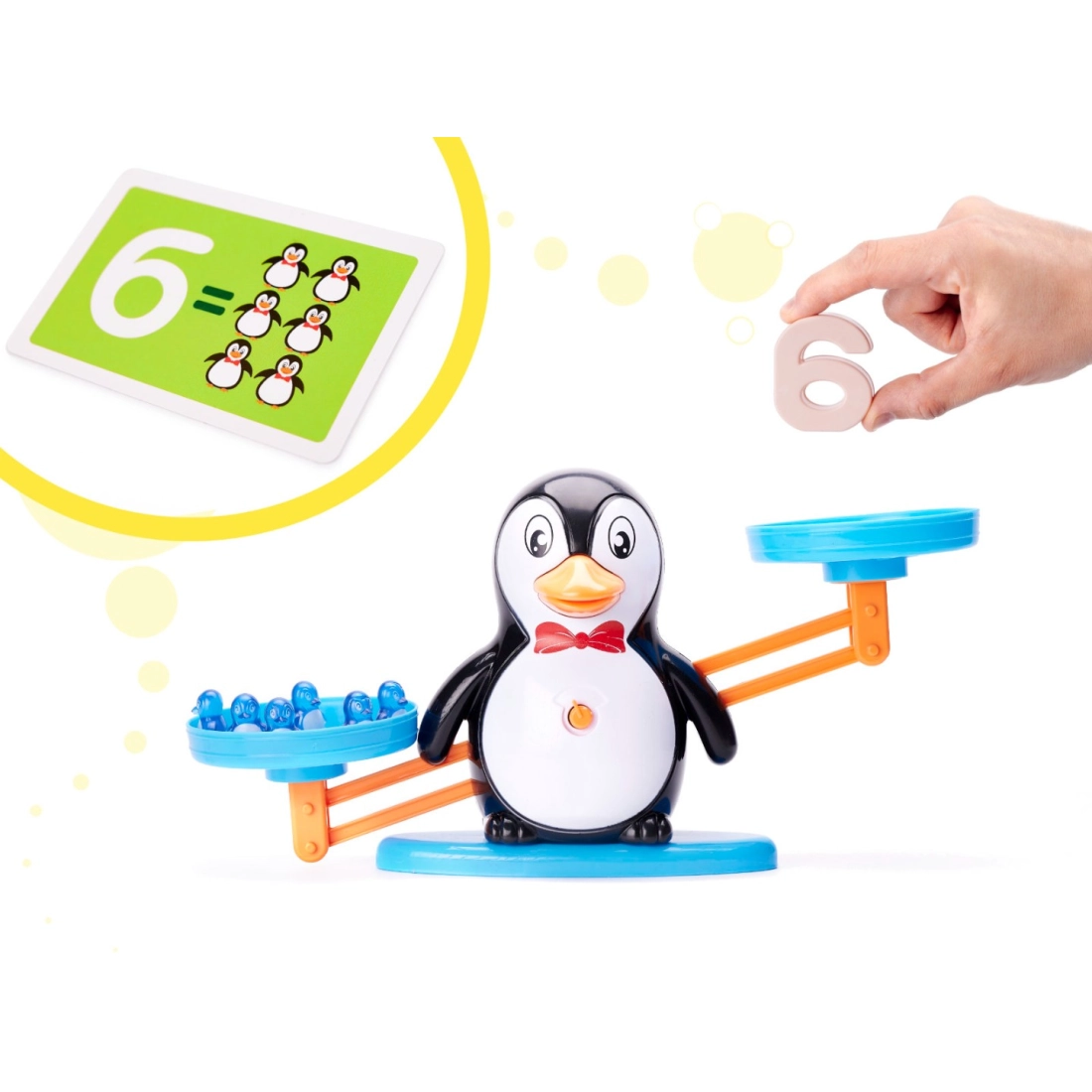 Detská edukačná váha s číslami - Tučniak