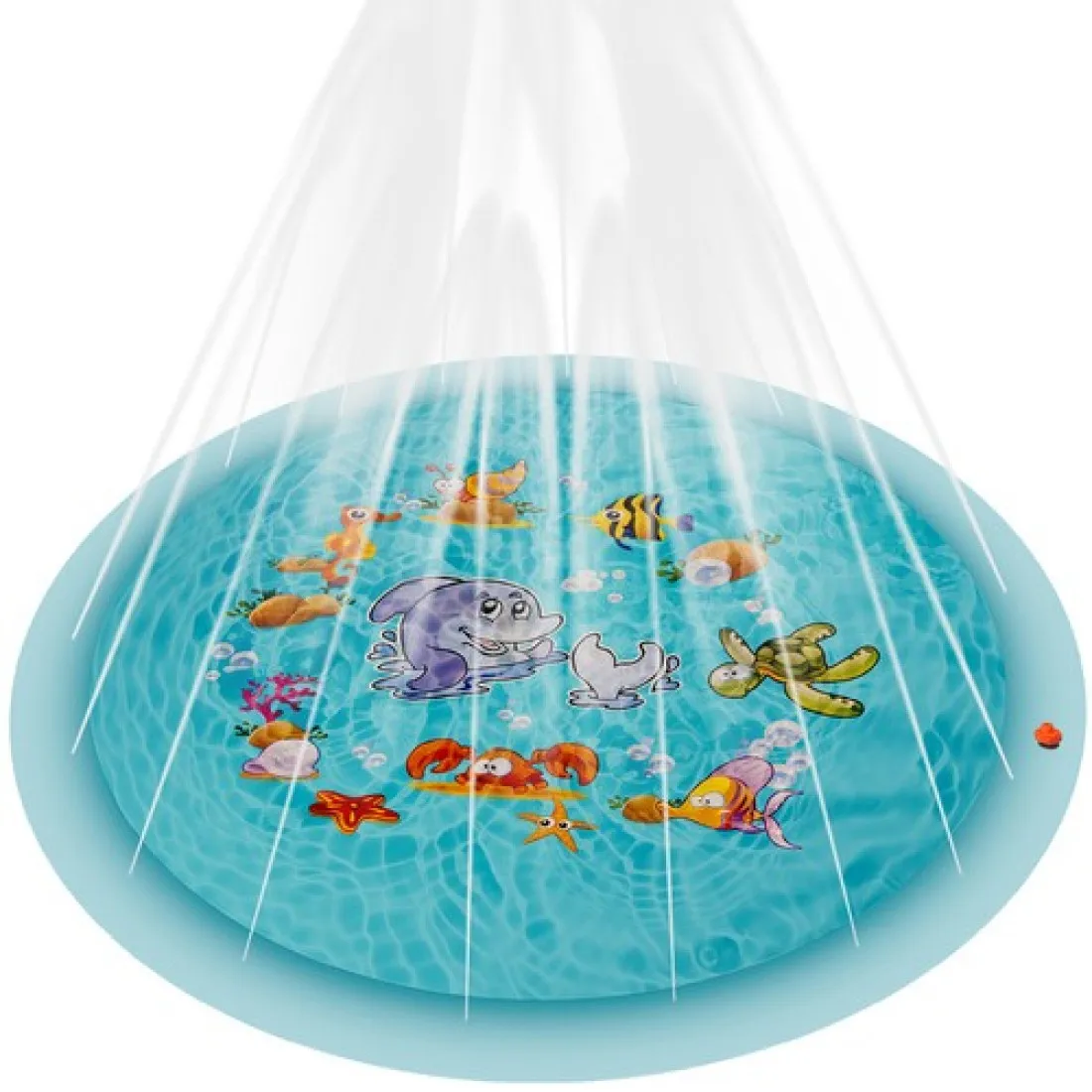 Detský bazén s fontánou - záhradný bazénik