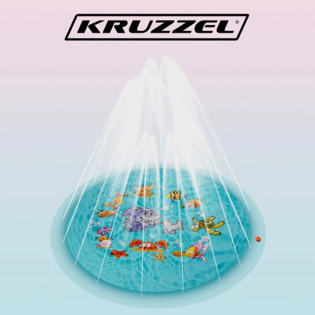 Detský bazén s fontánou - záhradný bazénik