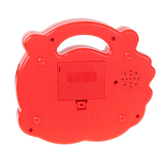 Detské edukačné piáno mini - zvieratká, červené