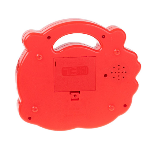 Dětský výukový klavír - zvířátka, červený